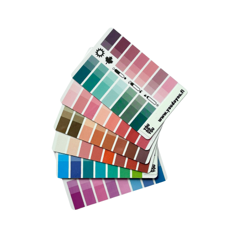 12-jakoinen 12-jaollinen Värianalyysi väripalettikortit You Do You